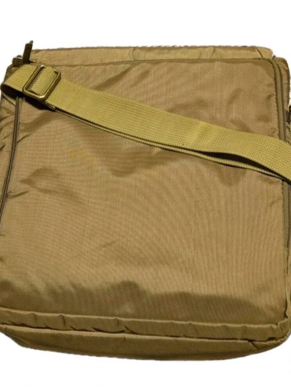 Vintage Hartmann Army Olive Green Brown Canvas Messenger Bag